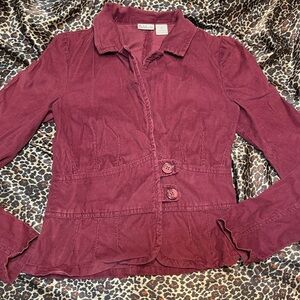 Y2k Rubbish Corduroy Blazer Jacket